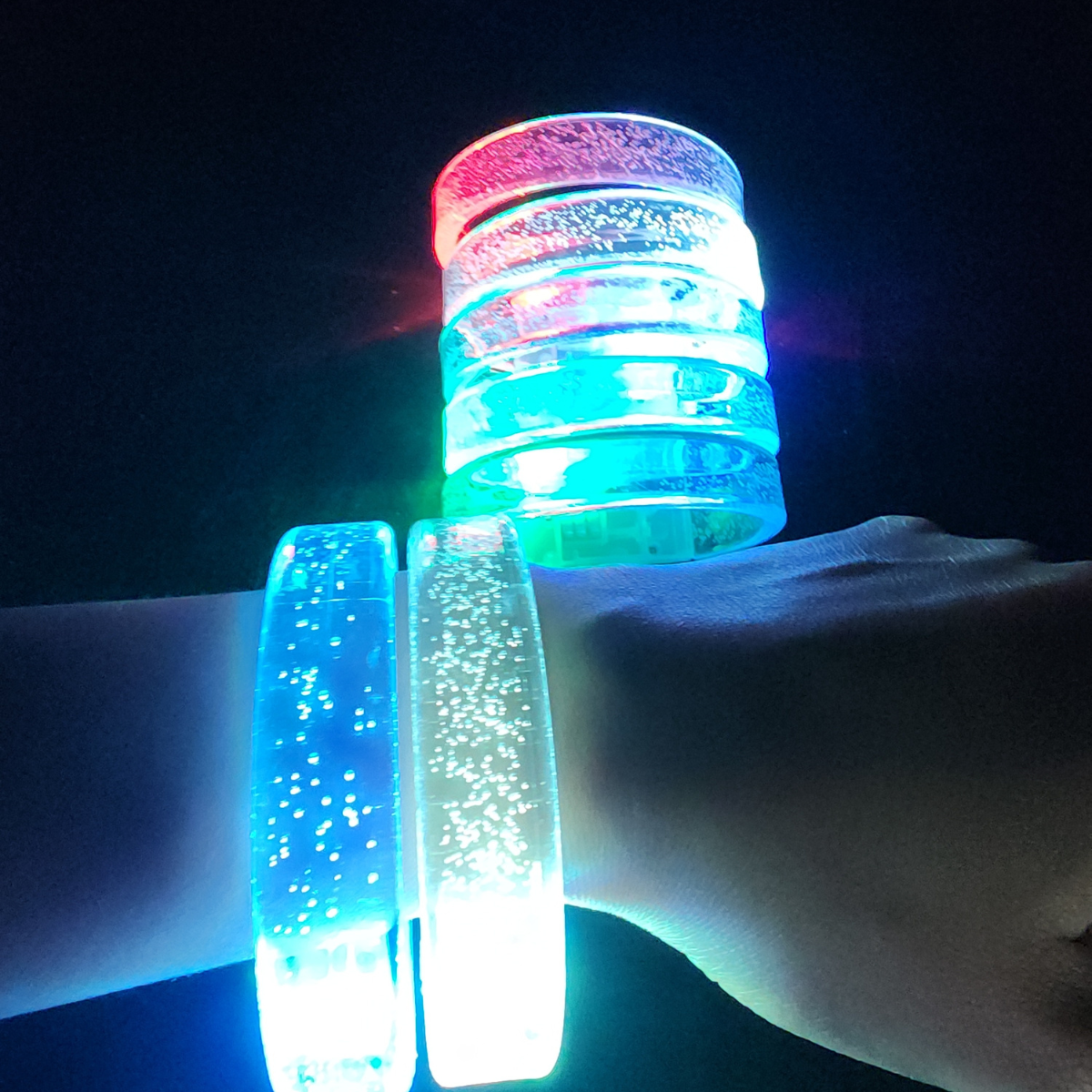 Multicolour LED Glow Bracelet (Non personalised)