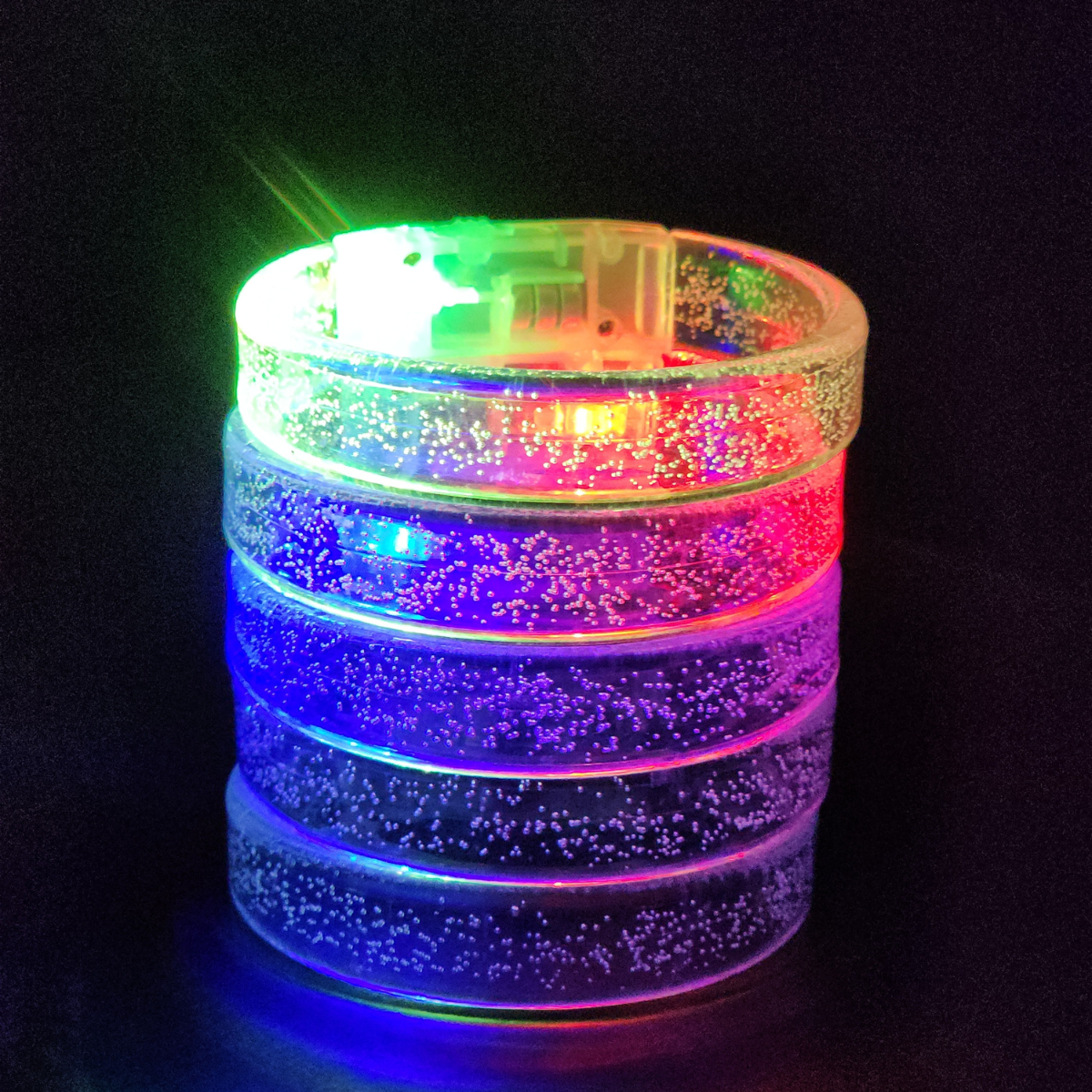 (Non personalised) Multicolour LED Glow Bracelet