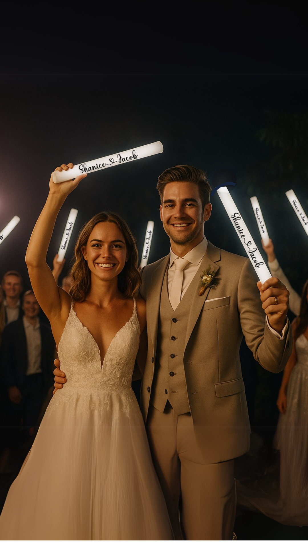 White LED Light Glow Sticks