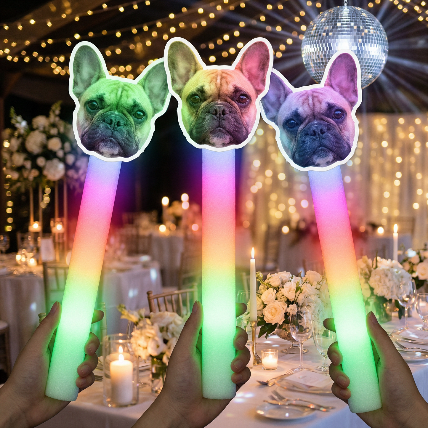 Pet Face on a Glow Stick